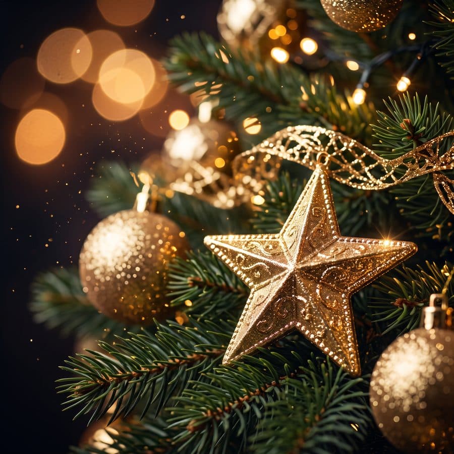 Goldene Akzente und festlicher Glanz
